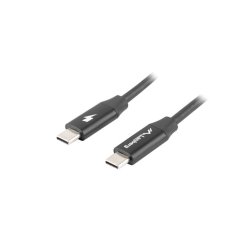 USB-C M/M 2.0 CABLE 1.8M QUICK CHARGE 4.0 BLACK LANBERG