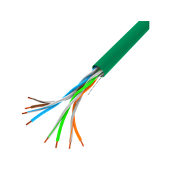 LAN CABLE CAT.5E UTP 305M SOLID CU GREEN FLUKE LANBERG