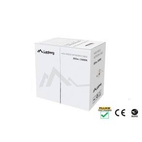 LAN CABLE CAT.5E UTP 305M SOLID CU BLACK FLUKE LANBERG