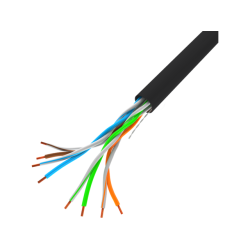 LAN CABLE CAT.5E UTP 305M SOLID CU BLACK FLUKE LANBERG