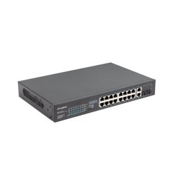 SWITCH LANBERG 16X 100MB POE+/2X 1GB/1X SFP RACK 19" UNMANAGED GIGABIT ETHERNET 250W