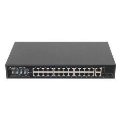 SWITCH LANBERG 24X 100MB POE+/2X COMBO RACK 19" GIGABIT ETHERNET 360W V2