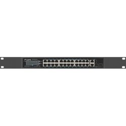 SWITCH LANBERG 24X 100MB POE+/2X COMBO RACK 19" GIGABIT ETHERNET 360W V2