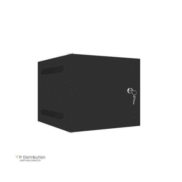 RACK CABINET 10" WALL-MOUNT 4U/280X310 FOR SELF-ASSEMBLY WITH METAL DOOR BLACK LANBERG (FLAT PACK)