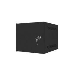 RACK CABINET 10" WALL-MOUNT 4U/280X310 FOR SELF-ASSEMBLY WITH METAL DOOR BLACK LANBERG (FLAT PACK)
