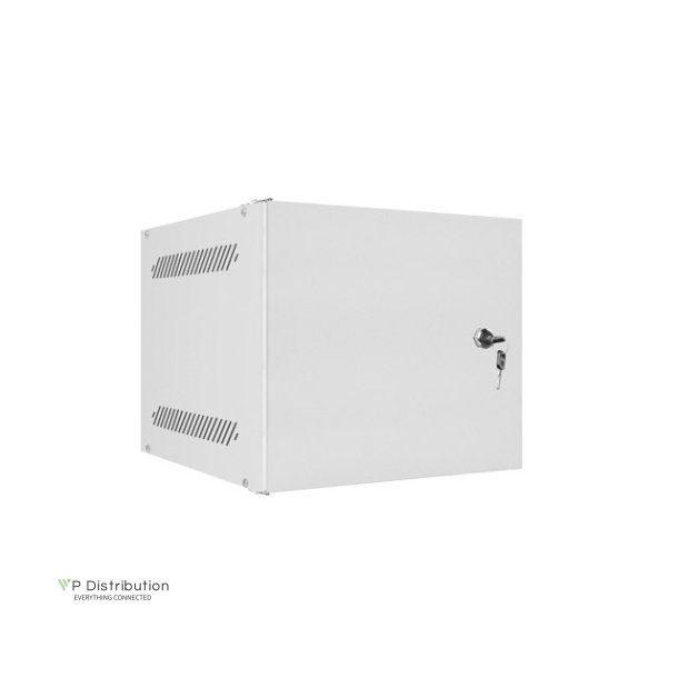 RACK CABINET 10" WALL-MOUNT 4U/280X310 FOR SELF-ASSEMBLY WITH METAL DOOR GREY LANBERG (FLAT PACK)