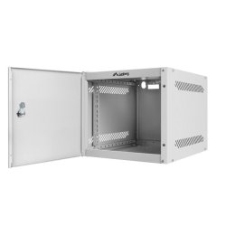 RACK CABINET 10" WALL-MOUNT 4U/280X310 FOR SELF-ASSEMBLY WITH METAL DOOR GREY LANBERG (FLAT PACK)