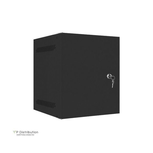 RACK CABINET 10" WALL-MOUNT 6U/280X310 FOR SELF-ASSEMBLY WITH METAL DOOR BLACK LANBERG (FLAT PACK)