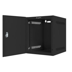 RACK CABINET 10" WALL-MOUNT 6U/280X310 FOR SELF-ASSEMBLY WITH METAL DOOR BLACK LANBERG (FLAT PACK)