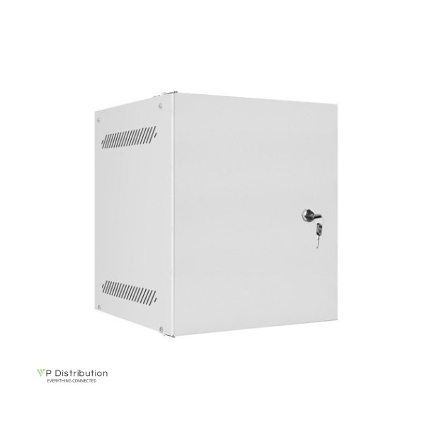 RACK CABINET 10" WALL-MOUNT 6U/280X310 FOR SELF-ASSEMBLY WITH METAL DOOR GREY LANBERG (FLAT PACK)
