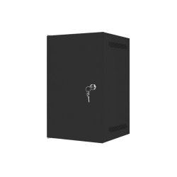 RACK CABINET 10" WALL-MOUNT 9U/280X310 FOR SELF-ASSEMBLY WITH METAL DOOR BLACK LANBERG (FLAT PACK)