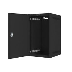 RACK CABINET 10" WALL-MOUNT 9U/280X310 FOR SELF-ASSEMBLY WITH METAL DOOR BLACK LANBERG (FLAT PACK)