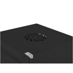 RACK CABINET 10" WALL-MOUNT 9U/280X310 FOR SELF-ASSEMBLY WITH METAL DOOR BLACK LANBERG (FLAT PACK)