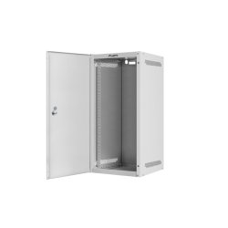 RACK CABINET 10" WALL-MOUNT 12U/280X310 FOR SELF-ASSEMBLY WITH METAL DOOR GREY LANBERG (FLAT PACK)
