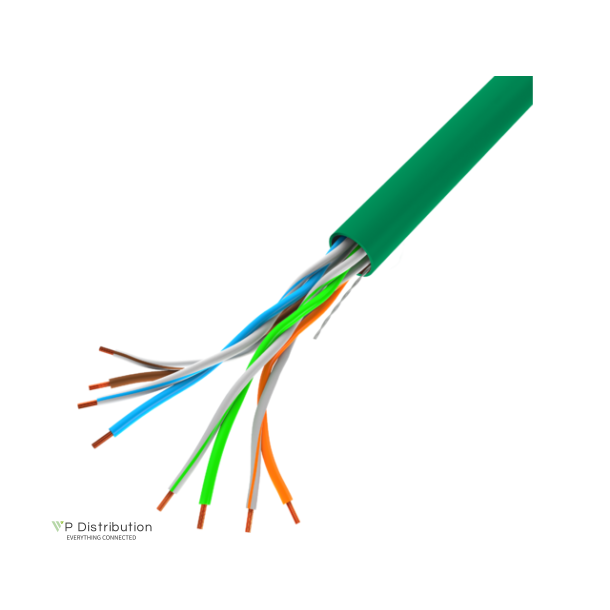 LAN CABLE UTP 305M SOLID CCA GREEN LANBERG