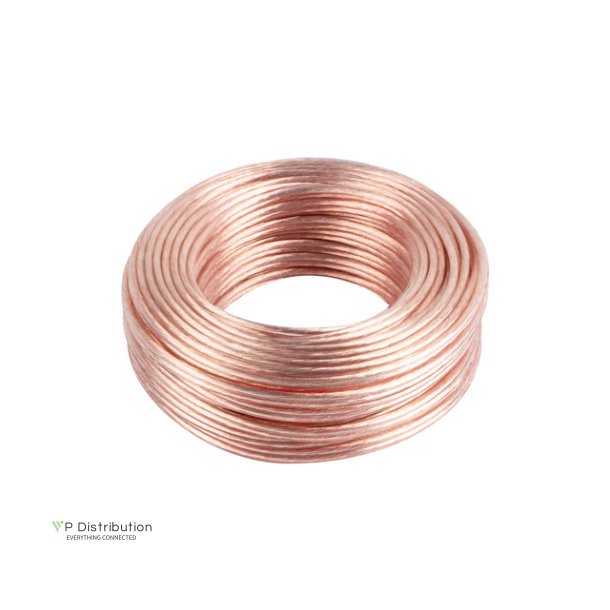 SPEAKER CABLE 2X2.5MM2 25M TRANSPARENT LANBERG