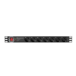 POWER DISTRIBUTION UNIT (PDU) PRO 19" LANBERG 1U 16A 2M 7X SCHUKO OUTLETS SPD-3MP BLACK