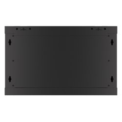 RACK CABINET 19" WALL-MOUNT 6U/600X450 (FLAT PACK) WITH METAL DOOR BLACK LANBERG