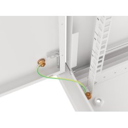 RACK CABINET 19" WALL-MOUNT 6U/600X450 (FLAT PACK) WITH METAL DOOR GREY LANBERG