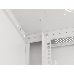 RACK CABINET 19" WALL-MOUNT 6U/600X450 (FLAT PACK) WITH METAL DOOR GREY LANBERG