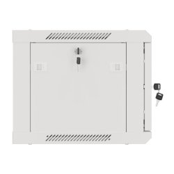 RACK CABINET 19" WALL-MOUNT 6U/600X450 (FLAT PACK) WITH METAL DOOR GREY LANBERG