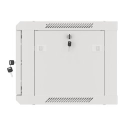 RACK CABINET 19" WALL-MOUNT 6U/600X450 (FLAT PACK) WITH METAL DOOR GREY LANBERG