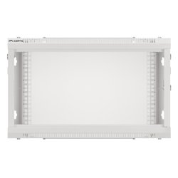RACK CABINET 19" WALL-MOUNT 6U/600X450 (FLAT PACK) WITH METAL DOOR GREY LANBERG