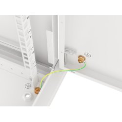 RACK CABINET 19" WALL-MOUNT 6U/600X600 (FLAT PACK) WITH METAL DOOR GREY LANBERG