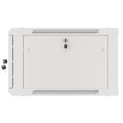 RACK CABINET 19" WALL-MOUNT 6U/600X600 (FLAT PACK) WITH METAL DOOR GREY LANBERG