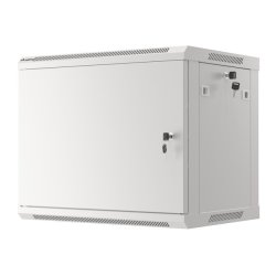 RACK CABINET 19" WALL-MOUNT 9U/600X450 (FLAT PACK) WITH METAL DOOR GREY LANBERG