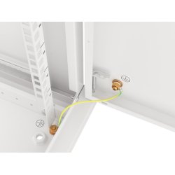 RACK CABINET 19" WALL-MOUNT 9U/600X450 (FLAT PACK) WITH METAL DOOR GREY LANBERG