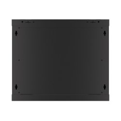RACK CABINET 19" WALL-MOUNT 9U/600X600 (FLAT PACK) WITH METAL DOOR BLACK LANBERG