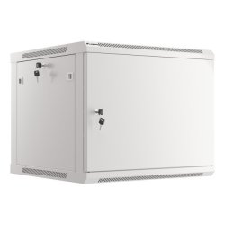 RACK CABINET 19" WALL-MOUNT 9U/600X600 (FLAT PACK) WITH METAL DOOR GREY LANBERG