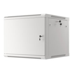 RACK CABINET 19" WALL-MOUNT 9U/600X600 (FLAT PACK) WITH METAL DOOR GREY LANBERG