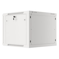 RACK CABINET 19" WALL-MOUNT 9U/600X600 (FLAT PACK) WITH METAL DOOR GREY LANBERG
