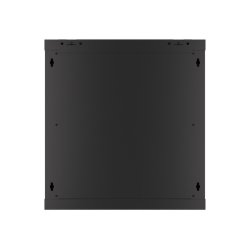 RACK CABINET 19" WALL-MOUNT 12U/600X450 (FLAT PACK) WITH METAL DOOR BLACK LANBERG