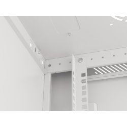 RACK CABINET 19" WALL-MOUNT 12U/600X450 (FLAT PACK) WITH METAL DOOR GREY LANBERG