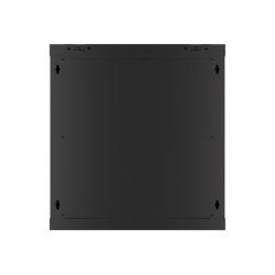 RACK CABINET 19" WALL-MOUNT 12U/600X600 (FLAT PACK) WITH METAL DOOR BLACK LANBERG