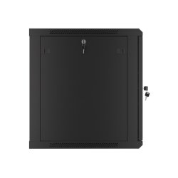 RACK CABINET 19" WALL-MOUNT 12U/600X600 (FLAT PACK) WITH METAL DOOR BLACK LANBERG