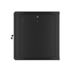 RACK CABINET 19" WALL-MOUNT 12U/600X600 (FLAT PACK) WITH METAL DOOR BLACK LANBERG