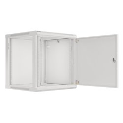 RACK CABINET 19" WALL-MOUNT 12U/600X600 (FLAT PACK) WITH METAL DOOR GREY LANBERG