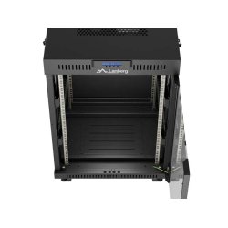 RACK CABINET 19" FREE-STANDING 15U/600X600 (FLAT PACK) WITH GLASS DOOR LCD BLACK LANBERG V2