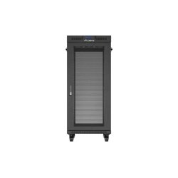 RACK CABINET 19" FREE-STANDING 27U/600X800 (FLAT PACK) WITH MESH DOOR LCD BLACK LANBERG V2