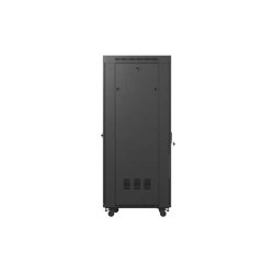 RACK CABINET 19" FREE-STANDING 37U/600X800 (FLAT PACK) WITH GLASS DOOR LCD BLACK LANBERG V2