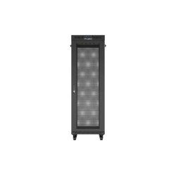 RACK CABINET 19" FREE-STANDING 37U/600X800 (FLAT PACK) WITH MESH DOOR LCD BLACK LANBERG V2