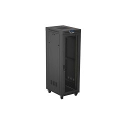 RACK CABINET 19" FREE-STANDING 37U/600X800 (FLAT PACK) WITH MESH DOOR LCD BLACK LANBERG V2