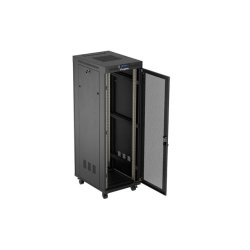 RACK CABINET 19" FREE-STANDING 37U/600X800 (FLAT PACK) WITH MESH DOOR LCD BLACK LANBERG V2