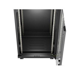 RACK CABINET 19" FREE-STANDING 42U/600X600 (FLAT PACK) WITH GLASS DOOR LCD BLACK LANBERG V2