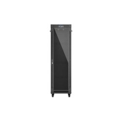 RACK CABINET 19" FREE-STANDING 42U/600X800 (FLAT PACK) WITH GLASS DOOR LCD BLACK LANBERG V2