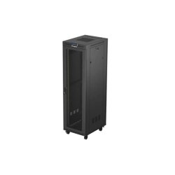 RACK CABINET 19" FREE-STANDING 42U/600X800 (FLAT PACK) WITH MESH DOOR LCD BLACK LANBERG V2